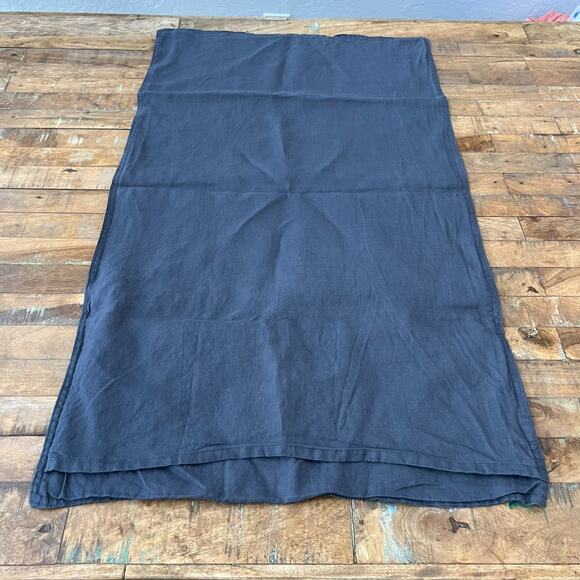 Ikea Dytag Queen Pillowcase 32 x 21" Dark Gray 100% Linen - Picture 1 of 7